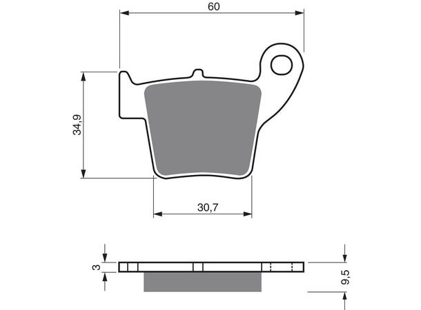 Goldfren Bremseklosser - Aprilia/Honda+ Kvalitetsklosser for de fleste forhold 